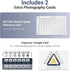 (11 Pcs) JJC Composition Viewfinder View Catcher Tool, Golden Ratio Fibonacci Spiral Rule of Thirds Leading Lines Card