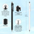 AULEEP 2-in-1 (2 Stylus (Fiber & Disc Tip) Stylus Pens for Touch Screen, High Sensitivity & Precision Capacitive Stylus