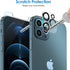JETech 2-Pack Tempered Glass Screen Protector for iPhone 12 Pro 6.1" with Camera Lens Protector.