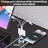 SD Card Reader for iPhone/iPad - Lightning+Type C(Data)+USB A Connector to SD/TF Card Reader, 4-in-1