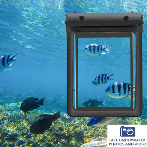 7-8.7 Inch Tablet Universal Waterproof Bag, Dry Pouch with Lanyard for Samsung Galaxy Tab A7 Lite 8.7 , iPad Mini 4,