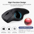 SANWA Bluetooth Wireless Ergonomic Trackball Mouse, Optical Rollerball Mice, Programmable Silent Buttons, 40mm Trackball