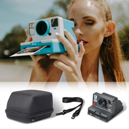 Camera Case for Polaroid OneStep 2VF/Now+ Camera, Hard EVA Storage Bag for One Step+/Now/Now+ Plus with Shoulder Strap