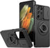 Shop Samsung Galaxy S21 Ultra Mag-Safe Kickstand Case: Slim, Shockproof, Military-Grade, 360° Rotating Stand, Black.