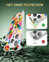 iPhone 15 Pro Max Case with Camellia Blossom Floral Design, Cute Clear Flower Cover for Women, Slim Shockproof Bumper