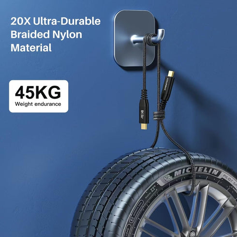 USB C to USB C 3.2 Cable 5FT, 40Gbps Data Transfer & 240W PD Fast Charging for Thunderbolt 4, iPad Pro, MacBook, iPhone