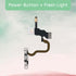 Power Button Flash Light Flex Cable Replacement Parts for iPhone X On/Off Switch Control FlashLight Ribbon Mic for iPhone 10 with Pre-Installed Metal Bracket Holder