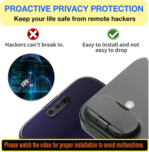 16/17 Security(2 Pack) Privacy Cover Compatible for iPhone |with Front Camera Cover,Protect Privacy and Security