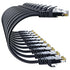 10Gsupxsel Cat 6 Ethernet Cable 3FT 10Pack, Cat6 Ethernet Patch Cable 10Gbps, High-Speed