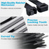 mfuifdo 150 Pack 8 Inch 40Lbs Zip Ties Black, Tensile Strength, Premium Nylon Cable Ties, Plastic Zip Ties, For Garage