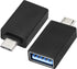 OTG Micro to USB Adapter, Aluminum Alloy Micro USB Male to USB 2.0 A Female Adapter for Android Devices (2 Pack-Black)