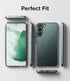 Ringke Fusion Case for Samsung Galaxy S22 Plus 5G (2022), Clear Anti-Yellowing Hard Back with Shockproof Bumper Cover