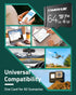 CAMOVUE 64GB Max.100MB/s 4K RLA-SD10,U3/C10/30, microSD Card, Read Speed, Ultra HD Transmission, Series Universal