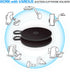 volport Dashboard Pad Mounting Disk for Suction Cup Phone Mount, 2.95in/75mm Sticky Adhesive Disc for Car Dash Cam GPS