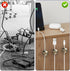 Sibba 3 Cable Anchor Holders PCS Antique Bronze Charger Holders for Cords Aluminum Adhesive Cord Clips for Desk