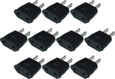 FILSHU EU Euro Europe to US USA Power Jack Wall Plug Converter Travel