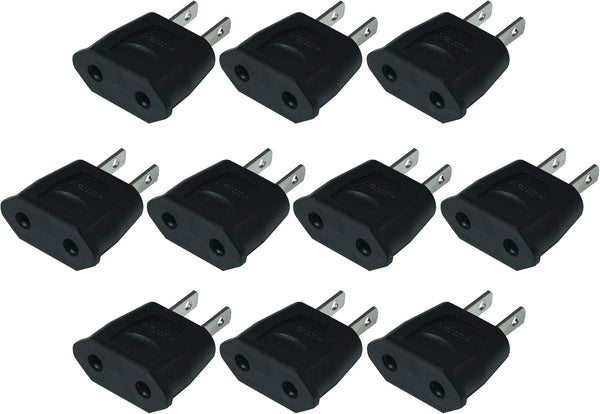 FILSHU EU Euro Europe to US USA Power Jack Wall Plug Converter Travel