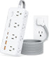 Power Strip Surge Protector, 5FT Braided Extension Cord with 8 AC Outlets and 4 USB Ports for Home Office