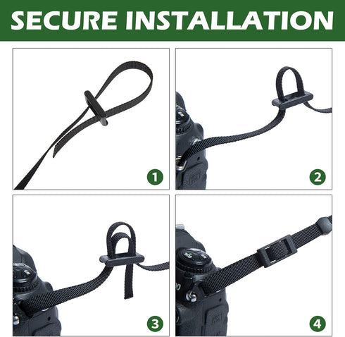 Rough Enough Durable DSLR Camera Neck Strap for Canon, Nikon, Sony Photographers