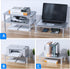 3 HUANUO Monitor Riser - Height Adjustable Stand for Laptop, Computer, iMac, PC, Printer, Desktop Ergonomic Metal
