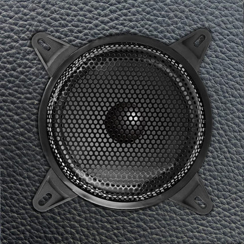 Unifizz 2pcs Car Universal Audio Speaker Subwoofer Black Metal Waffle Grill Cover Protector with Rubber Edge and Clips 8 Inch