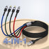 iPhone Charging Multi 4-in-1 USB Long Cable, 3M/10Ft Nylon Braided Universal Charger for iPhone/Samsung/LG/Pixel