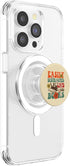 Cute Book Lover PopSockets PopGrip for MagSafe, Groovy Easily Distracted by Cats and Books