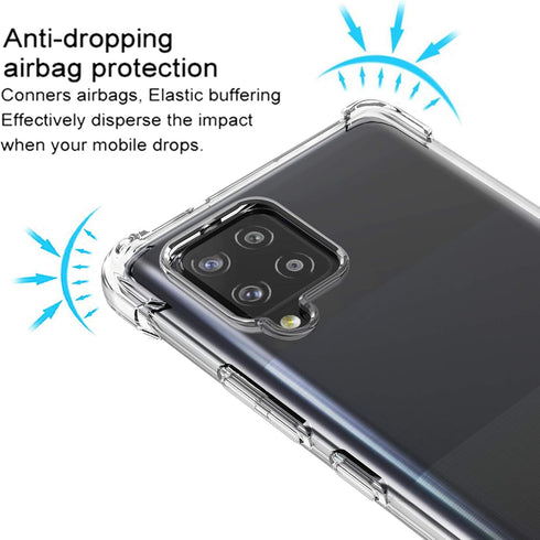 Osophter Clear Transparent Case for Galaxy A42 5G & M42 5G, TPU Shock-Absorption Flexible Cover
