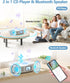 FELEMAN 2 1 CD Player Portable, Upgraded Boombox CD Player & Bluetooth Speaker in Combo, Rechargeable Portable CD