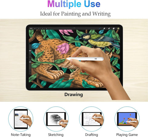 Stylus Pen for iPad with Palm Rejection - Pencil for iPad 10th/9th/8th/7th/6th Gen, iPad Pro, iPad Air, iPad Mini