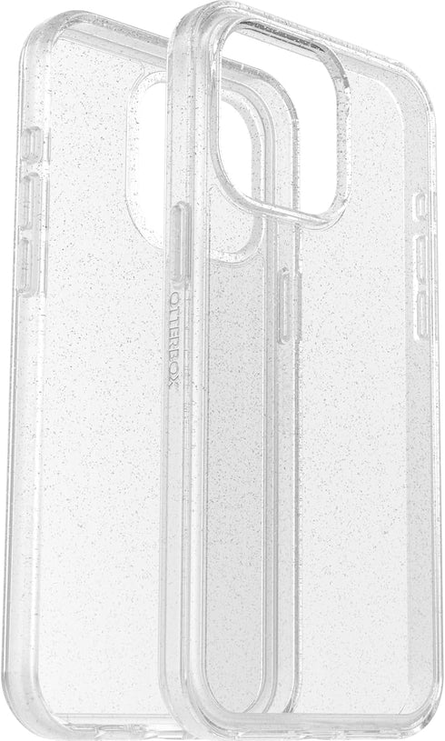 OtterBox 15 Symmetry iPhone Pro MAX (Only) Clear Series Case - Stardust(Clear/Glitter), Ultra-Sleek, Wireless Charging
