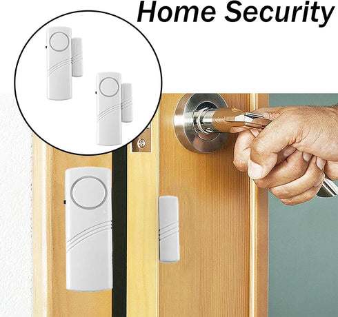 2 Pack Wireless Door Window Alarm, Magnetic Burglar Alert Sensor, Loud Door Alarms for Kids Safety, Home Security