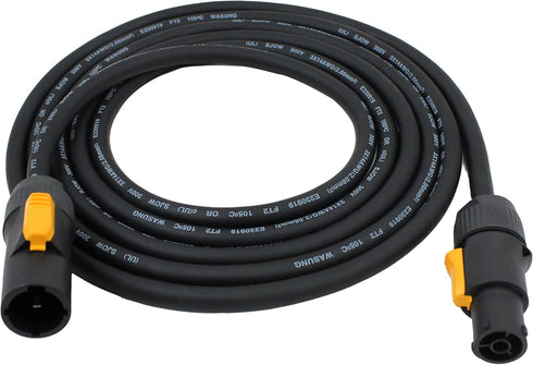 Toronce 10Feet powerCON True1 Male to Female Extension Cable, 14WAG, 1 Pack