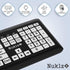 Magnus 325 Wireless Full Size Computer Keyboard, Large Print High Contrast Black & White Keys, Soft Buttons, Ideal for