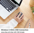 ELECOM Wireless Mouse, Ergonomic Shape, 2.4Ghz Silent Click, 20-Month Battery Life, Compatible with PC & Mac