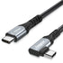 Fasgear 6ft USB C to USB C 3.1 Gen 2 Cable, 100W, 4K@60Hz, 5A Power Delivery, Compatible with MacBook, iPad Pro, Black.