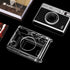 Fintie Clear Protective Case for Fujifilm Instax Mini EVO Camera, Hard PVC Cover with Removable Shoulder Strap