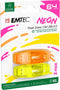 Emtec C410 Neon 64GB Flash Drive - USB 2.0 - Transparent Neon with