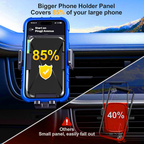 Qifutan 360 Mounts(4-7 Inch) Cell Phone Holder for Car Mount Car Vent Phone Mount, Rotatable, Hands-Free Air Vent