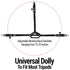 Vidpro PD-1 Professional Tripod Dolly, Heavy Duty with Adjustable Leg Mount, Locking Wheels, Carrying Case