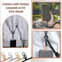 Vin Beauty 4 360 PCS Phone Tether Tab, Rotatable Cell Phone Lanyard Patch Ultra-Thin Universal Stainless Steel Phone
