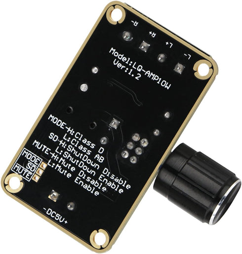 DROK PAM8406 Audio Amplifier Board, 5W+5W Mini Digital Stereo Power Amp, 2.0 Dual Channel Class D for Speaker