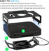 IFCASE Mac Mini Cooling Fan Mount, Wall Mount Cooling Fan Stand for Mac Mini 2010 to 2023 M2, Anti-Scratch Pad (Black)