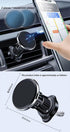 Car Phone Holder, Magnetic Phone Mount for Car, 360° Rotation Air Vent Smartphone Holder, Universal for iPhone & More