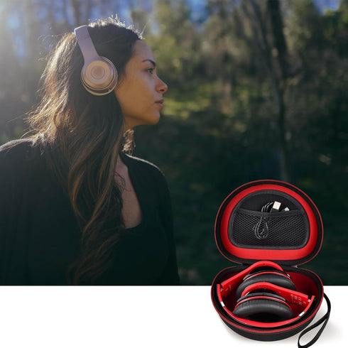 Headphone Case for TOZO HT2, Beats Solo 4, Picun P26, Beats Studio Pro, More Foldable Bluetooth Headset (Extra Large)