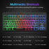 Rii Gaming Keyboard, 87-Keys RGB Backlit Compact Keyboard, Silent USB Wired for Laptop PC Windows Mac