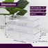 Set of 3 Cable Organizer Box with Labels, Stackable Cord Organizer Box with Lids for Desk, Charger Box Organizer