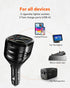 WOLFBOX 2 in 1 USB Charger for Cigarette Lighter, Car Charger with Dual USB Ports for Mirror Dash Cam, Compatible with