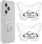 Ymapinc Butterfly Cell Phone Ring Holder, Clear Rhinestone Butterfly Phone Case Ring, Finger