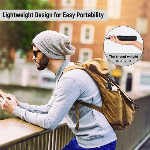 Cellphone Tripod, Mini Tripod Holder, Portable Travel Camera Mobile Phone Mount, Flexible Octopus Tripod Stand for